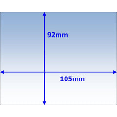 Weldclass - Lens Clear Inner 105x92mm Suit PROMAX 500 Pk5 | WC-05322