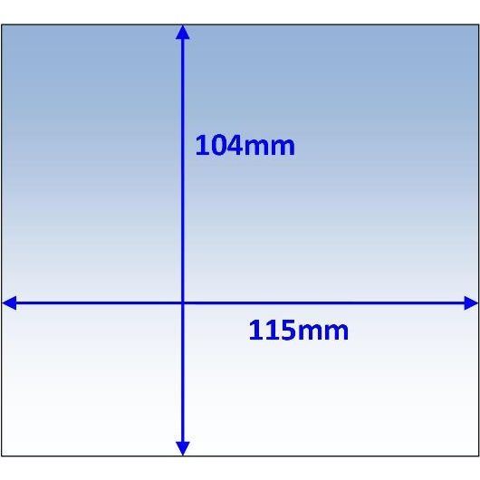 Weldclass - Lens Clear Outer 115x104mm Suit PROMAX 150/180/200/350 Pk10 | WC-05323