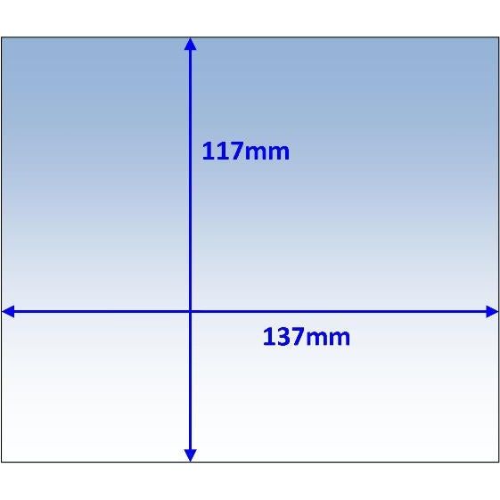 Weldclass - Lens Clear Outer 137x117mm Suit PROMAX 500 Pk10 | WC-05324