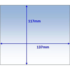 Weldclass - Lens Clear Outer 137x117mm Suit PROMAX 500 Pk10 | WC-05324