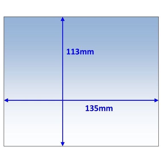Weldclass - Lens Clear Outer 135x113mm Suit WIA View-Fx Pk10 | WC-06026