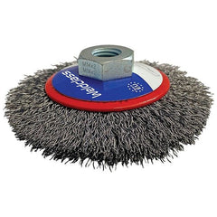 Weldclass - Wire Brush Bevel Crimp 100mm M14x2/10x1.5 Mild-Steel | WC-06456