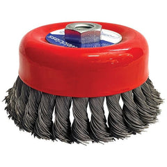 Weldclass - Wire Brush Cup Twist-Knot 120mm M14x2 Mild-Steel | WC-06464