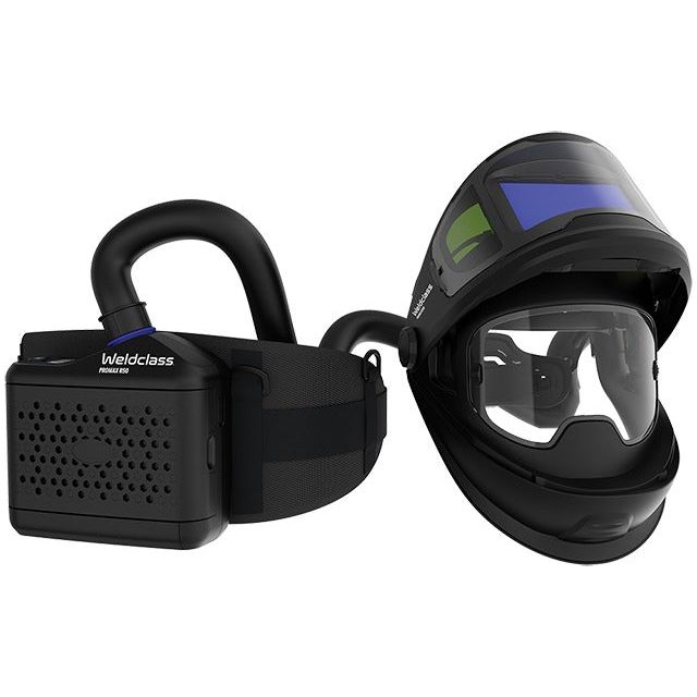 Weldclass - Welding Helmet PROMAX 850R PAPR Flip-Up with R50 Respirator with Bonus 2nd Battery | WC-06702