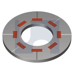 Hobsons - M36 x 69.0 x 4.4 Mechanical Galvanised Astm F959M / Class 8.8 Durasquirt Dti Washer (Pack Of 50)