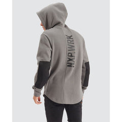 NXP.WRK - Blueprint Dual Curved Hoodie - Charcoal | NPWHS02-CHAR