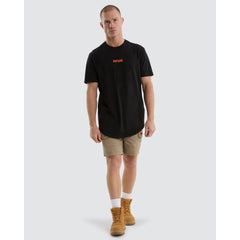 NXP.WRK - Frontman Dual Curved Tee - Black/Orange | NPWTS05-BKOG