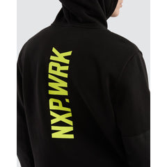 NXP.WRK - Blueprint Dual Curved Hoodie - Black/Yellow | NPWHS02-BLKY