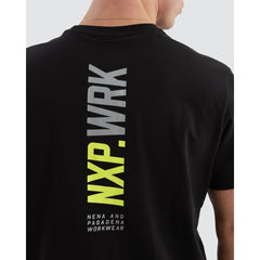 NXP.WRK - Blueprint Dual Curved T-Shirt - Black/Yellow | NPWTS02-BLKY