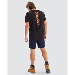 NXP.WRK - Blueprint Dual Curved T-Shirt - Solid Black | NPWTS02-SBLK