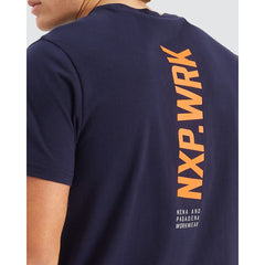 NXP.WRK - Blueprint Dual Curved T-Shirt - True Navy | NPWTS02-TNVY