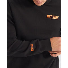 NXP.WRK - Blueprint Dual Curved Hoodie - Solid Black | NPWHS02-SBLK