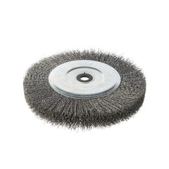 Union Wheel Brush Crimped High Carbon Steel 0.3mm Wire x 150mm Dia x 20mm Wide x 25mm Bore - Carded