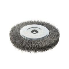 Union - Wheel Brush Crimped Stainless Steel 0.3mm Wire x 2000mm Dia x 25mm Wide x 25mm Bore - Carded