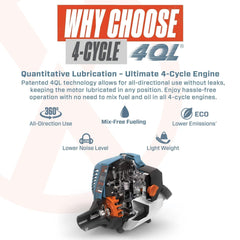 Senix - 4QL® 26.5cc 4-Stroke Petrol Blower | BL4QL-L-EU