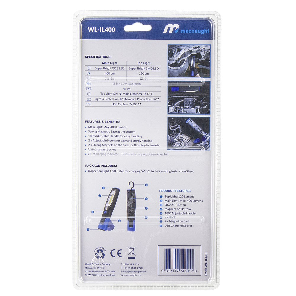 Macnaught - Inspection Light Lumens