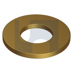 Hobsons - M8 x17.0x1.2 BRASS AS1237 FLAT RND WASHER (Pack of 100)