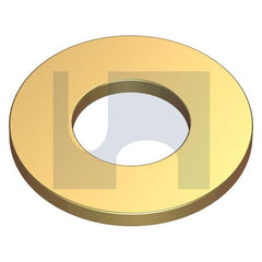 Hobsons - M6 x 12.0 x 1.6 - Yellow Passivate DIN 125a Mild Steel Flat Rnd Washer - Zinc | WRMSYM06