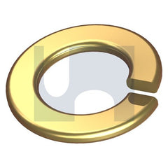 Hobsons - M10 x 18.1 x 2.2 Zinc Yellow Passivate Hec 127B / Spring Steel Spring Washer Flat Section (Pack Of 200)