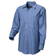 Worksense - Shirt Op Frt Cot Ls Denim Blue Size 2XL | WS0004430DBR2XL