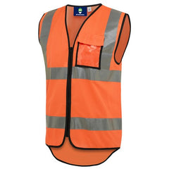Worksense - Vest Zip Front Recycled Poly Id Pocket Orange Size Large | WS0008240OOE00L
