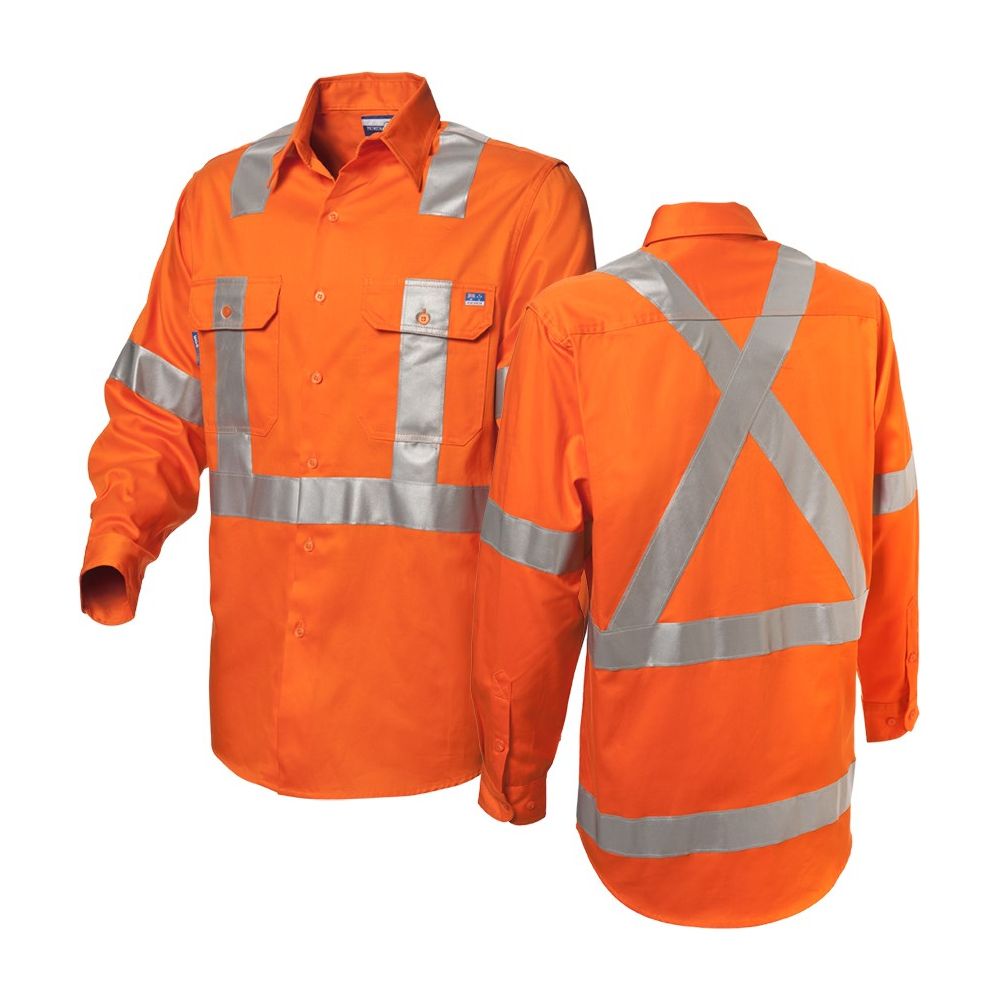 Worksense - Shirt Op Frt Kf Sw Ctn Ast X Orange Size 2XL | WS0938498OOR2XL