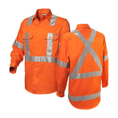 Worksense - Shirt Op Frt Kf Sw Ctn Ast X Orange Size 2XL | WS0938498OOR2XL