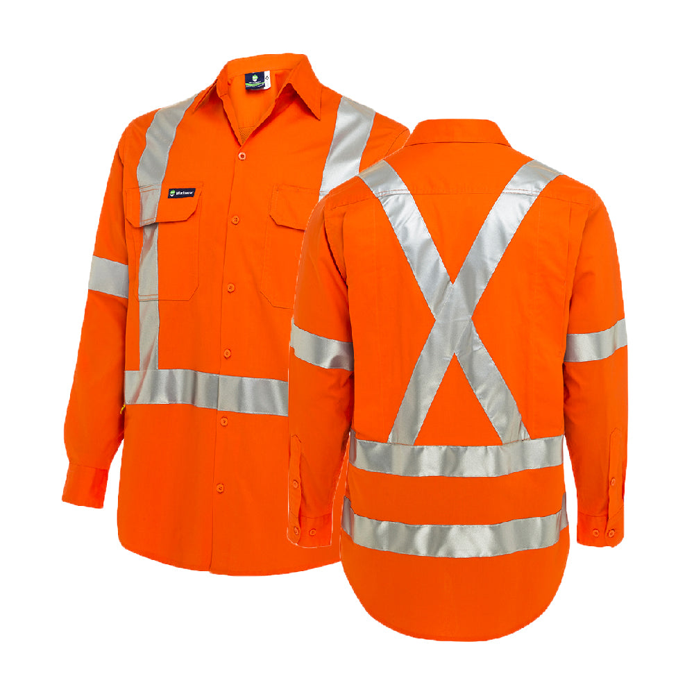 Worksense - Shirt Op Frt Kf Sw Ctn Ast X NSW Compliant Orange Size 3XL | WS0938499OOR3XL