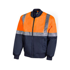 Worksense - WS Jacket Flying 2T H Taped Recycled Poly Oxf Orange/Navy Size Medium | WS9586520OND00M
