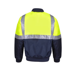 Worksense - WS Jacket Flying 2T H Taped Recycled Poly Oxf Yellow/Navy Size 4XL | WS9586520YNR4XL