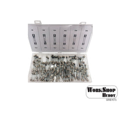 Work Shop Buddy 120pc Glass Au- Fuse Grab Kit - (5A - 30A) | FD-6073