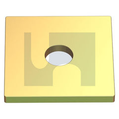 Hobsons - M10 X50X3 Zinc Yellow Passivate Hec / Mild Steel Xbolt Square Washer (Pack Of 200)