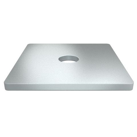 Bremick - Washer Flat Square Zinc Yellow M20 x 65 x 5mm (Box of 100)