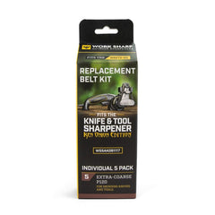 WorkSharp Replacement Belt Pack, 5Piece P120 Extra Coarse, T/S WSKTS-KO & Wssako81111 | WSSAKO81117