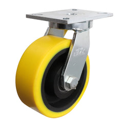 EHI - 200mm Urethane/cast Iron Swivel Plate Castor | X12A91K200