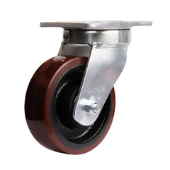 EHI - 150mm Urethane/cast Iron Swivel Plate Castor | X22AZ95K150