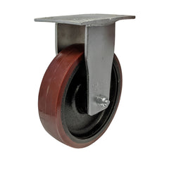 EHI - 200mm Urethane/cast Iron Fixed Plate Castor | X23AZ95K200