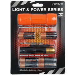 Tomcat - Torch & Alkaline Battery Value Pack