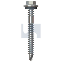 Hobsons - M6.2-13 X 50 Surfmist (Titania) -Cl4 As3566 Vmax Sds Hex + Washer + Xgrip | Xx304-Sm (Pack Of 500)