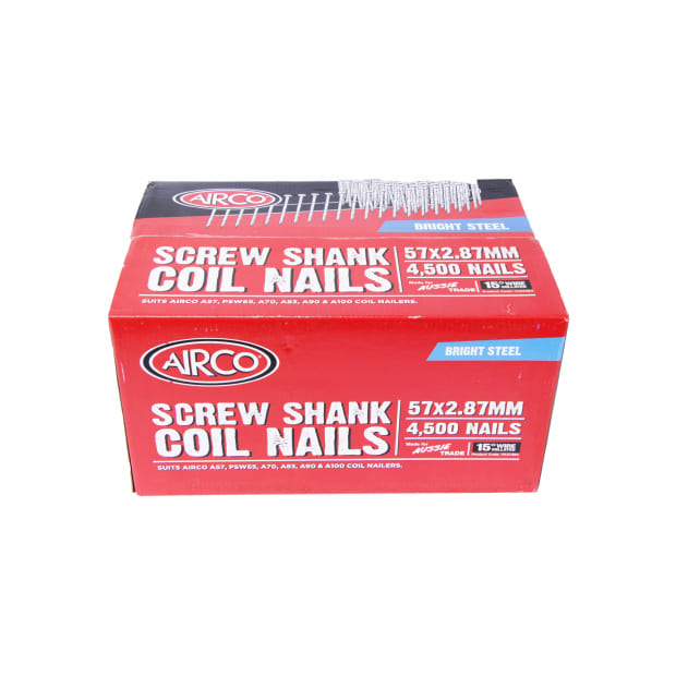 Airco -  Ac57S287-Screw Shank Dp Coil Nails. Ctn Qty: 4.500 | YA57284