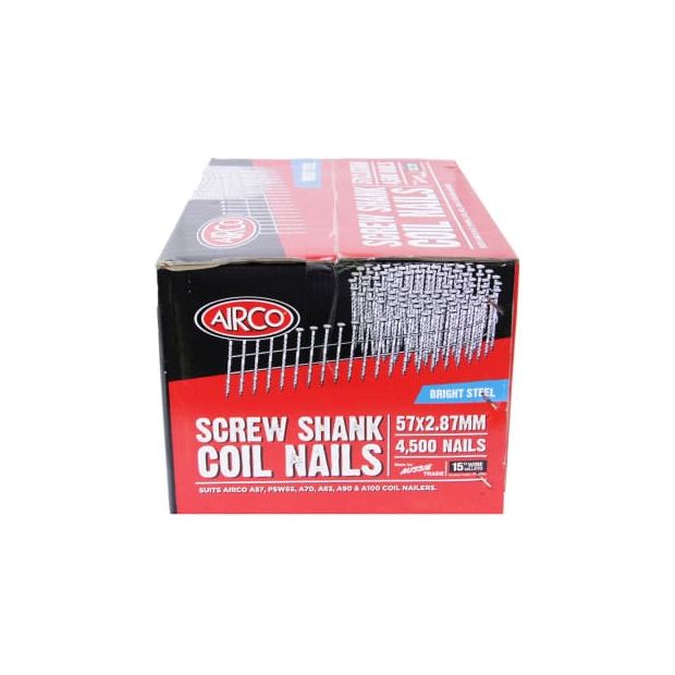 Airco -  Ac57S287-Screw Shank Dp Coil Nails. Ctn Qty: 4.500 | YA57284