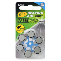 Powercell - GP Zinc Air 14V Hearing Aid PR44 Dial of 6 | ZA675-D6