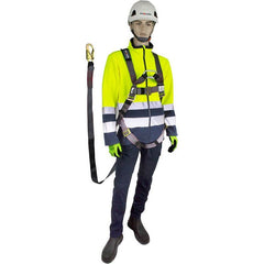 Maxisafe - Maxisafe Full Body Harness With Front & Rear Attachment Points W/ 2M Lanyard & Snap Hook Attached | ZBH902H