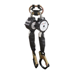 Maxisafe Twin Self-Retractable 2M Lanyard w/ Carabiner & Aluminium Hook | ZMIC02-TWIN