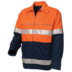 Worksense - Jacket Cot Mid Weight Ast Rt1 Orange/Navy Size XL | OW9186510ONR1XL
