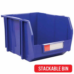 Richmond Rolling Solutions - Plastic Parts Tray 215 x 280 x 174mm Blue Color | 337PK-007BLU