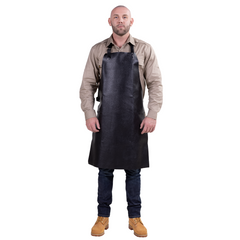Elliotts - Heavy Duty Grain Leather Bib Style Welders Apron Single Piec (Pack of 1) | AA004SP