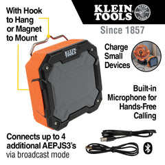 Klein Tools - BLUETOOTH JOBSITE SPEAKER 3 | A-AEPJS3