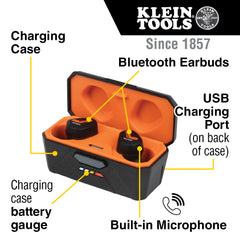 Klein Tools - BLUETOOTH JOBSITE EARBUDS | A-AESEB1