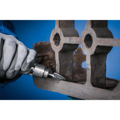PFERD - Dia. 12 x 25mm Tungsten Carbide High-Performance Burr Tough Pointed Tree Spg Shank Dia. 6.35mm Impact-Resistant | 21722296